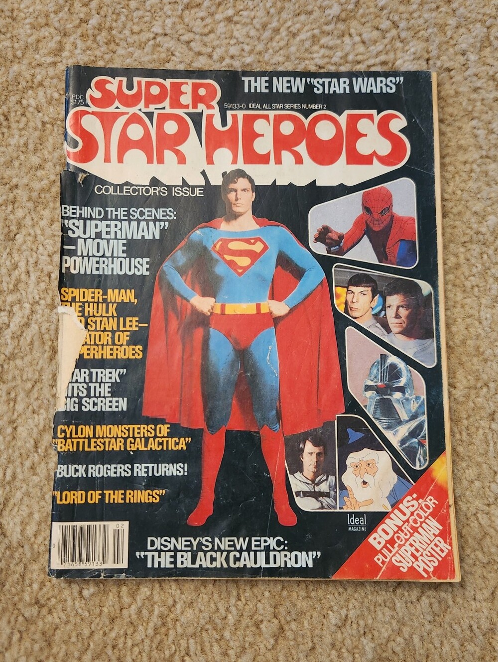 SUPER STAR HEROES #2, (Dec 1978), MARVEL, STAN LEE, STAR TREK, SUPERMAN